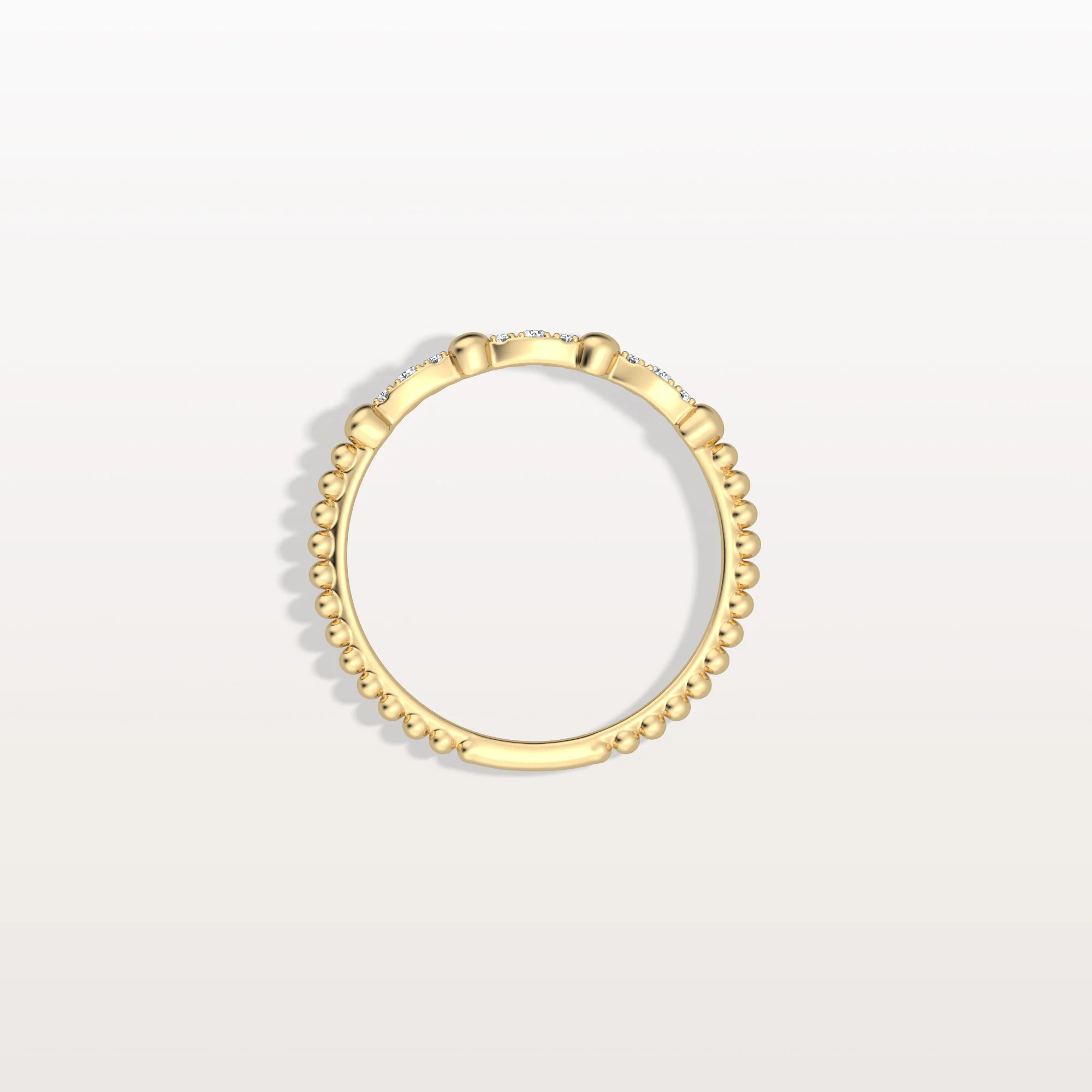 Lab Diamond Milgrain Stackable Anniversary Ring - Image 5