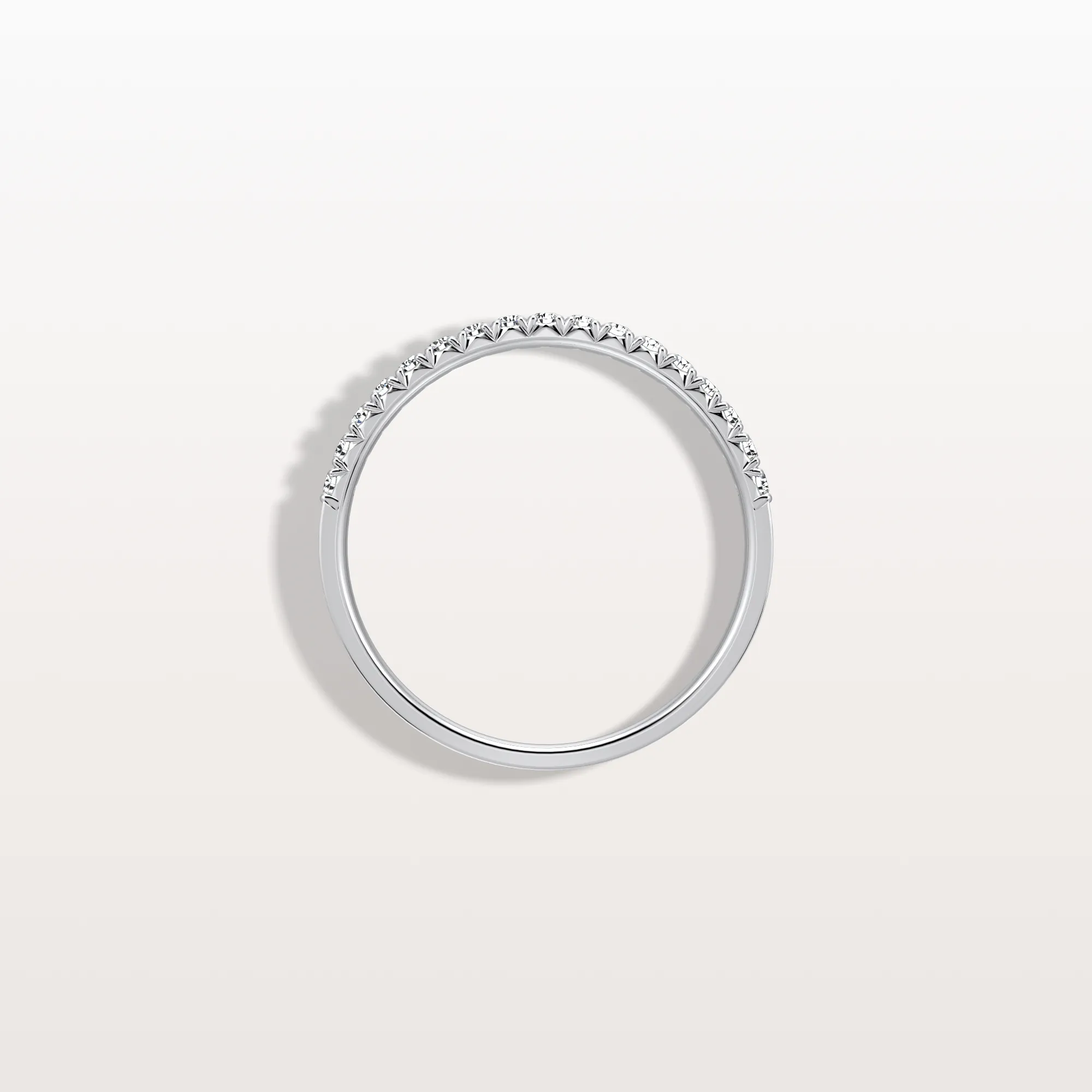 Lab Diamonds Stackable Pave Wedding Band - Image 13