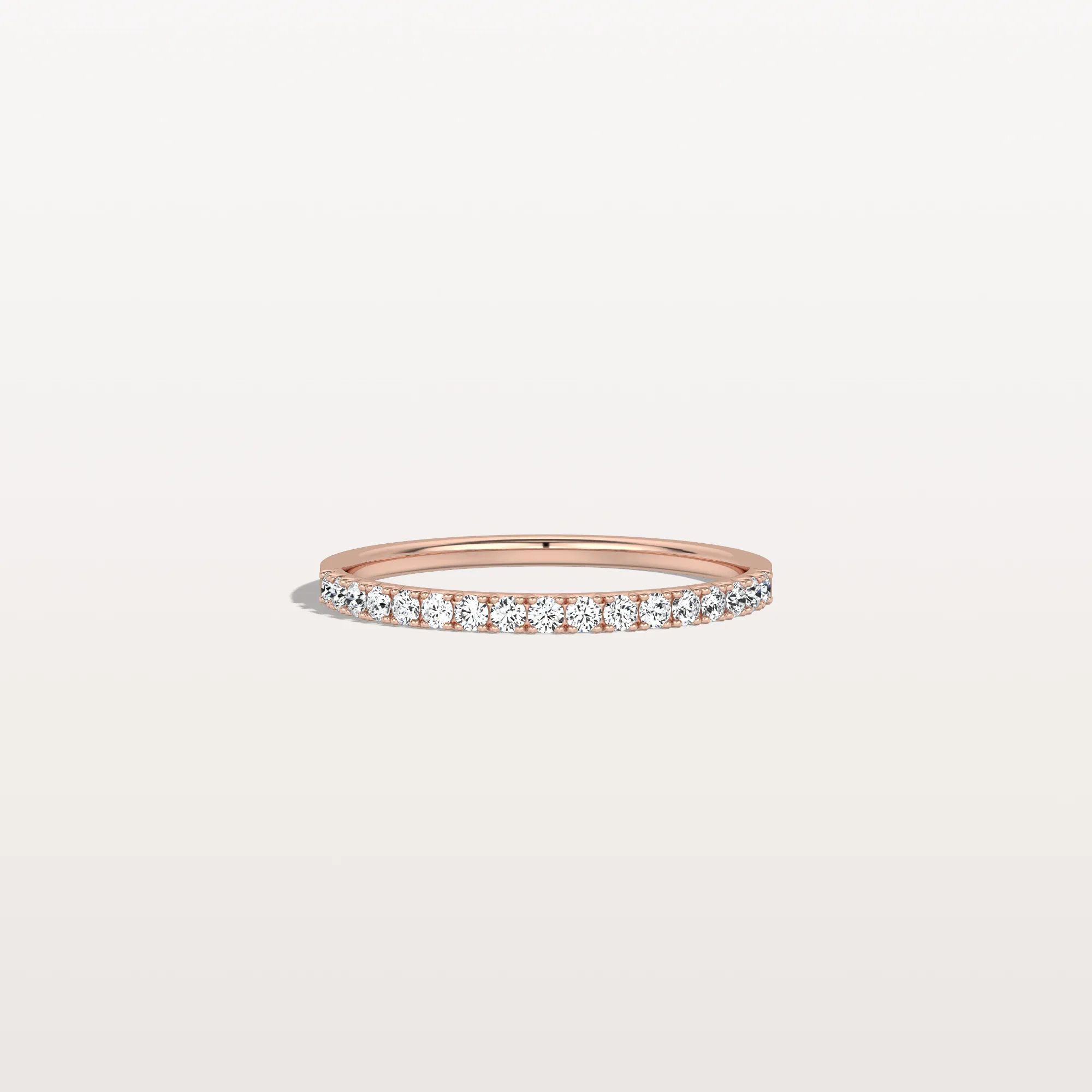 Lab Diamonds Stackable Pave Wedding Band - Image 16