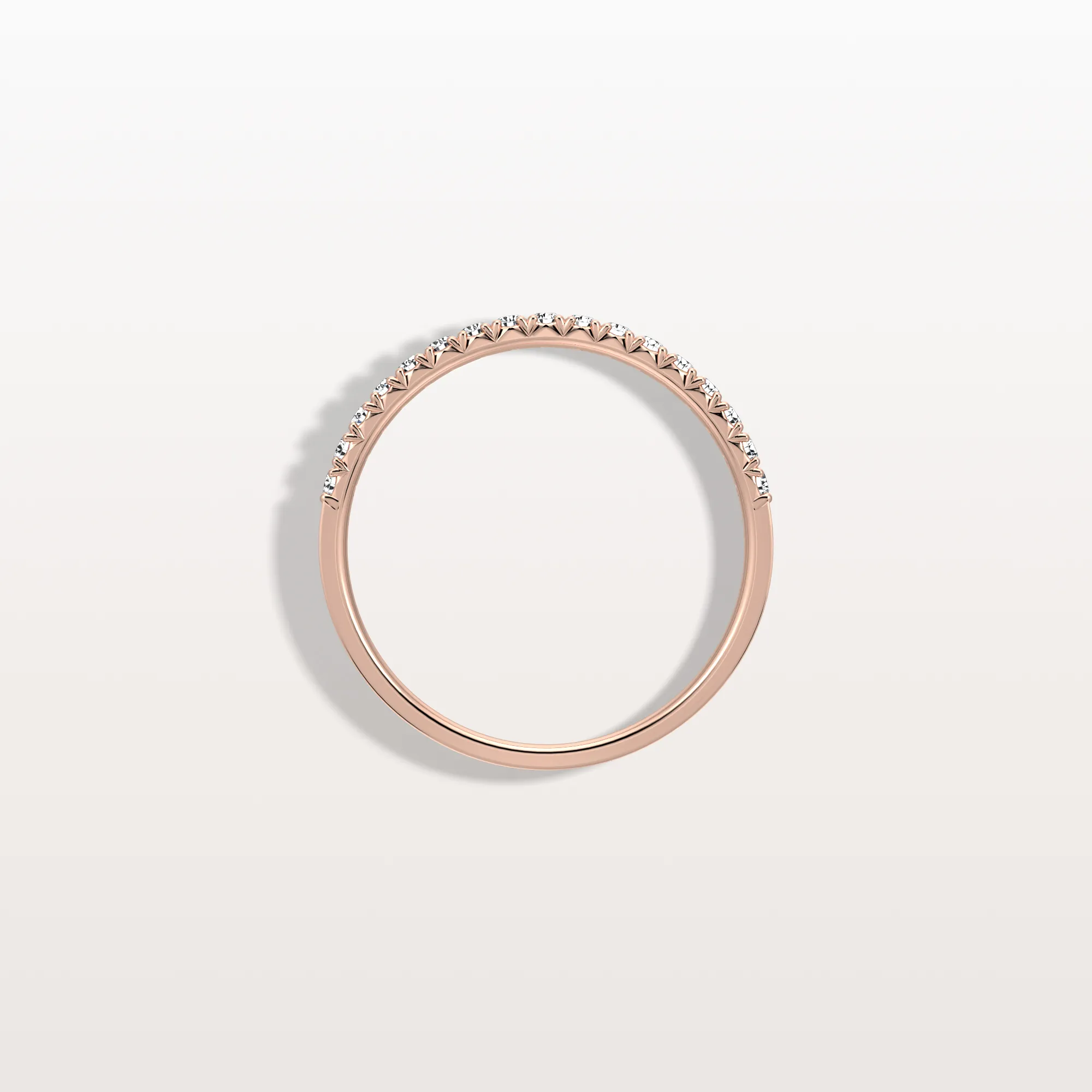 Lab Diamonds Stackable Pave Wedding Band - Image 21