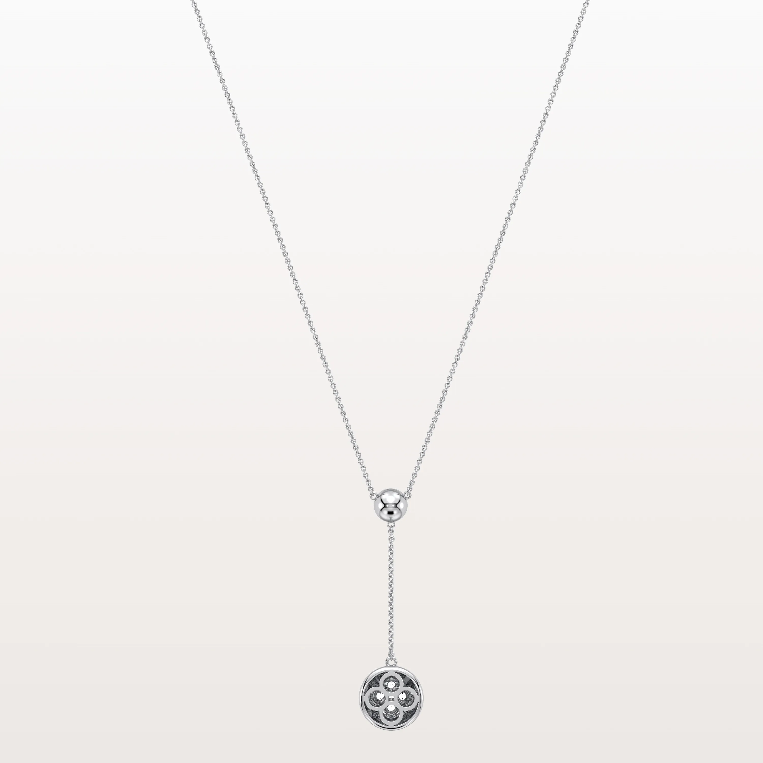 Lab Grown Diamond Blossom Drop Pendant - Image 23