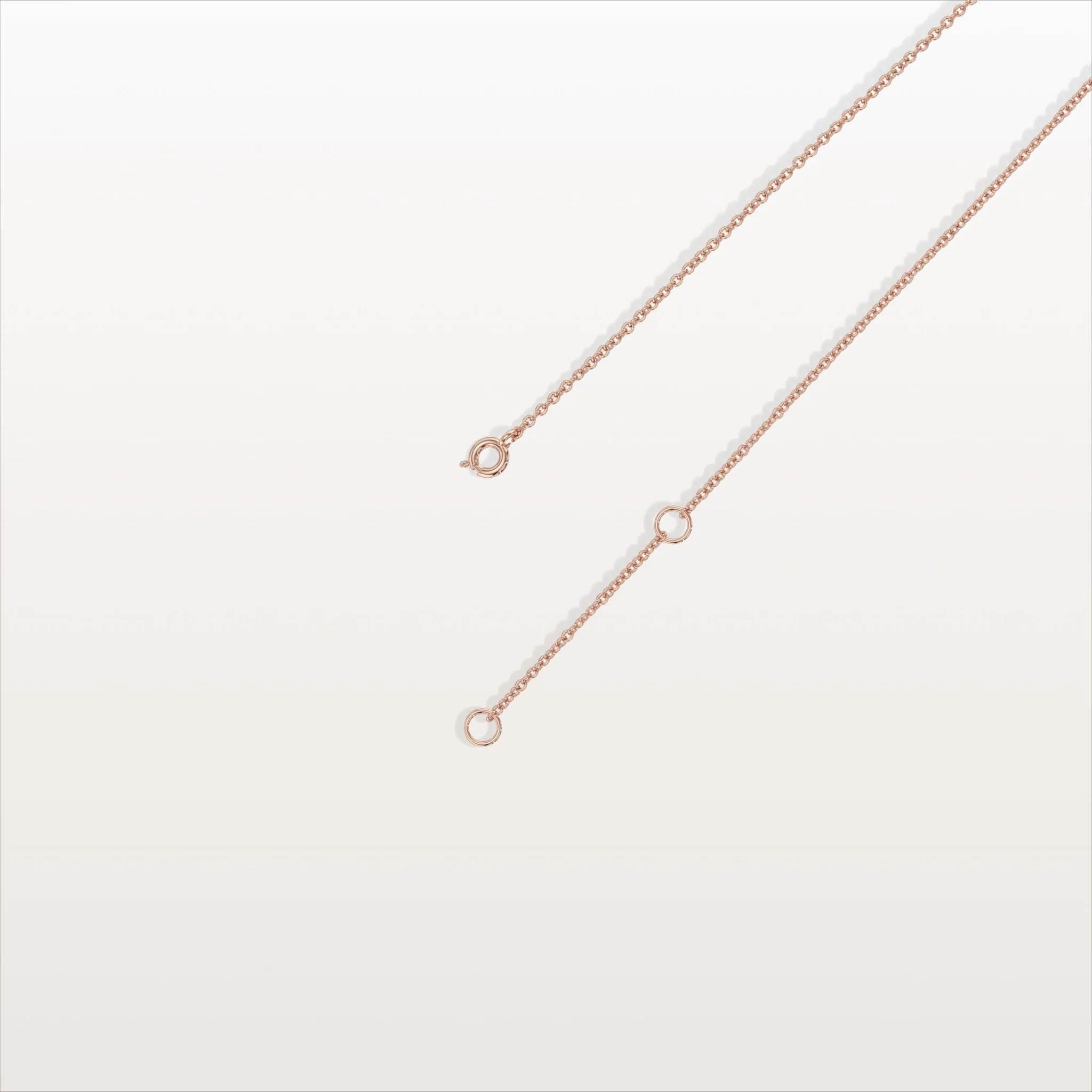 Lab Grown Diamond Clover Station Necklace In 14K Solid Gold/Platinum - Image 10