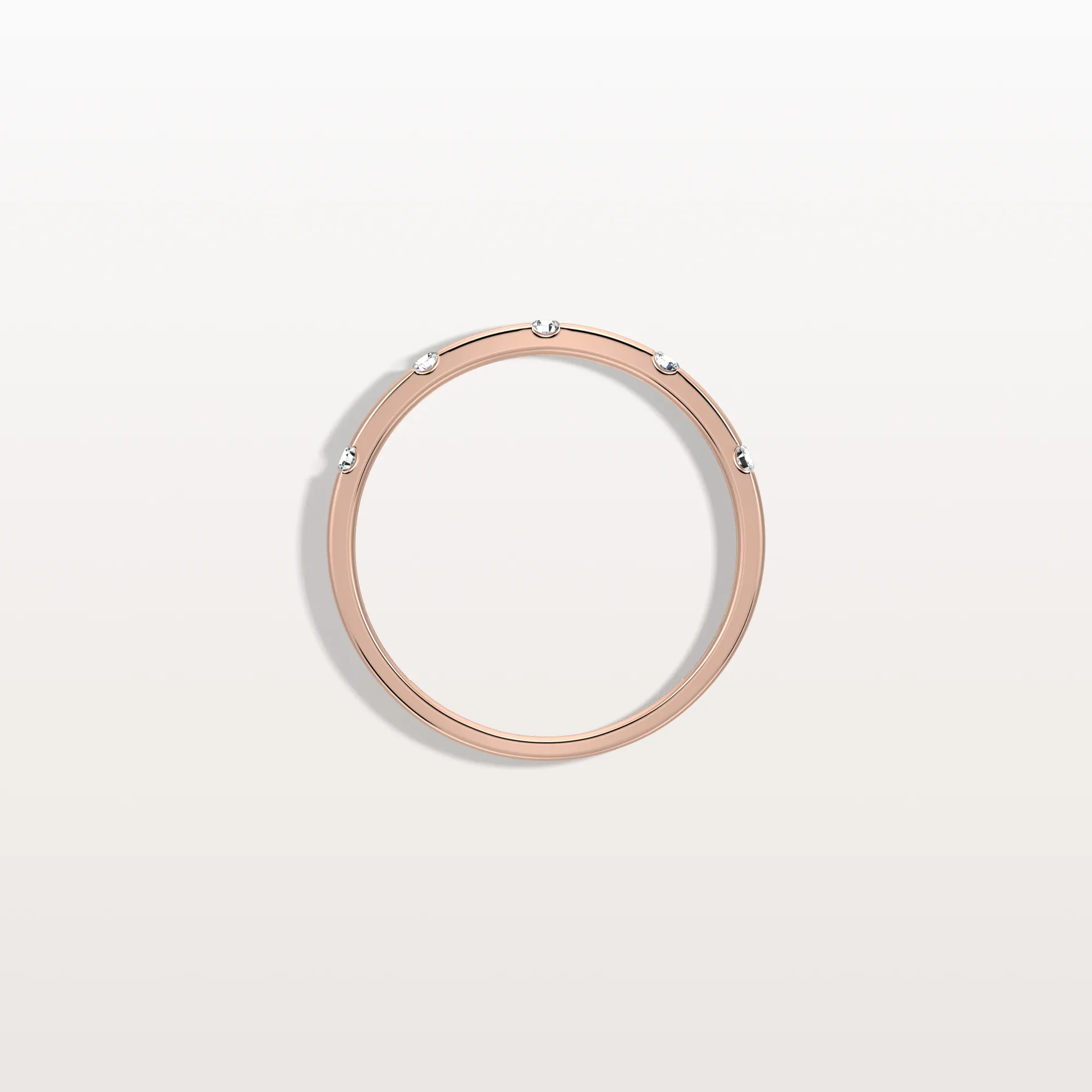 Lab Grown Diamond Dainty Stacking Ring with Lab Diamonds - Image 20