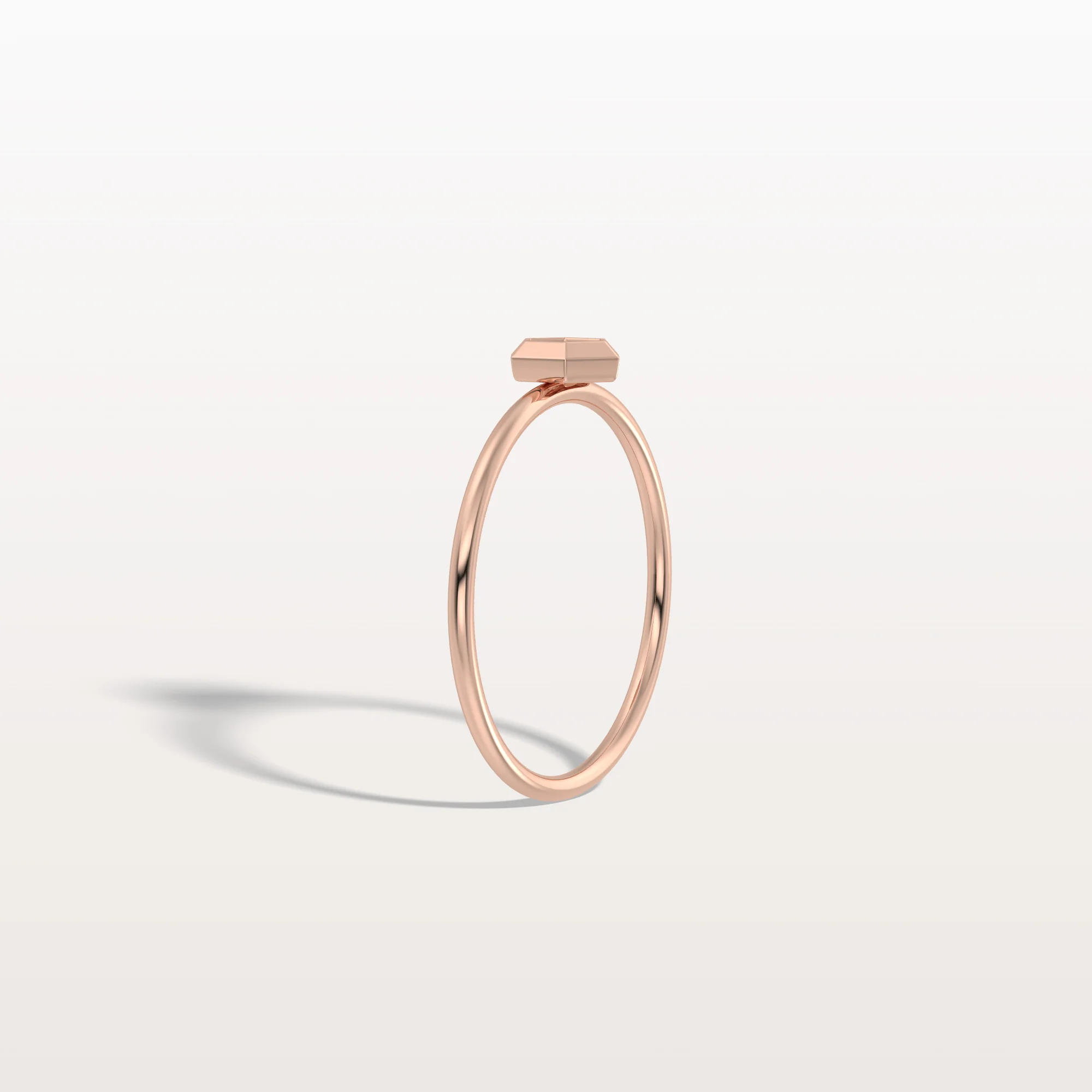 Lab Grown Diamond Hexagon Fashion Ring in 14K Solid Gold/Platinum - Image 24