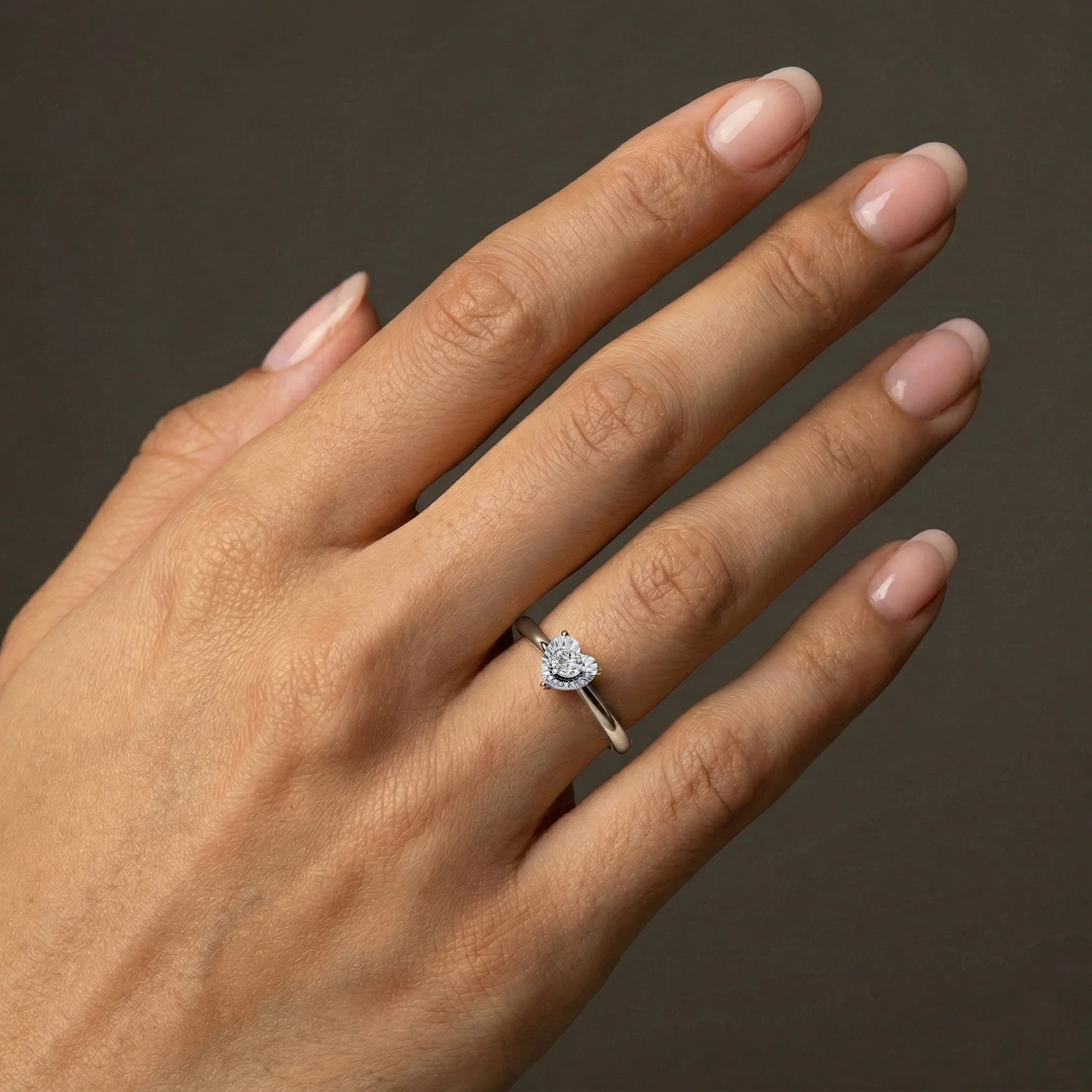 Lab-Grown Diamond Solitaire Ring in Sterling Silver - Image 11