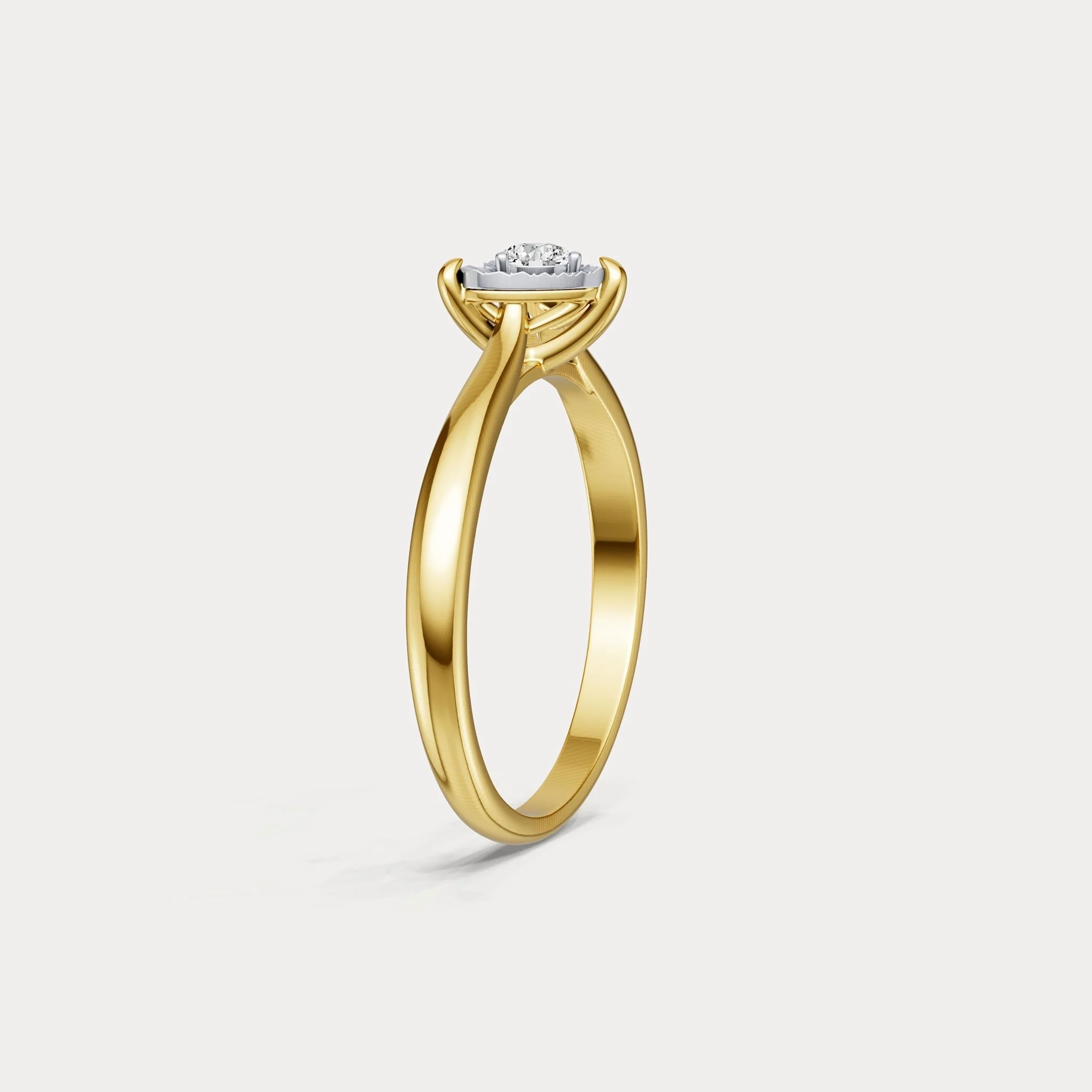 Lab-Grown Diamond Solitaire Ring in Sterling Silver - Image 4