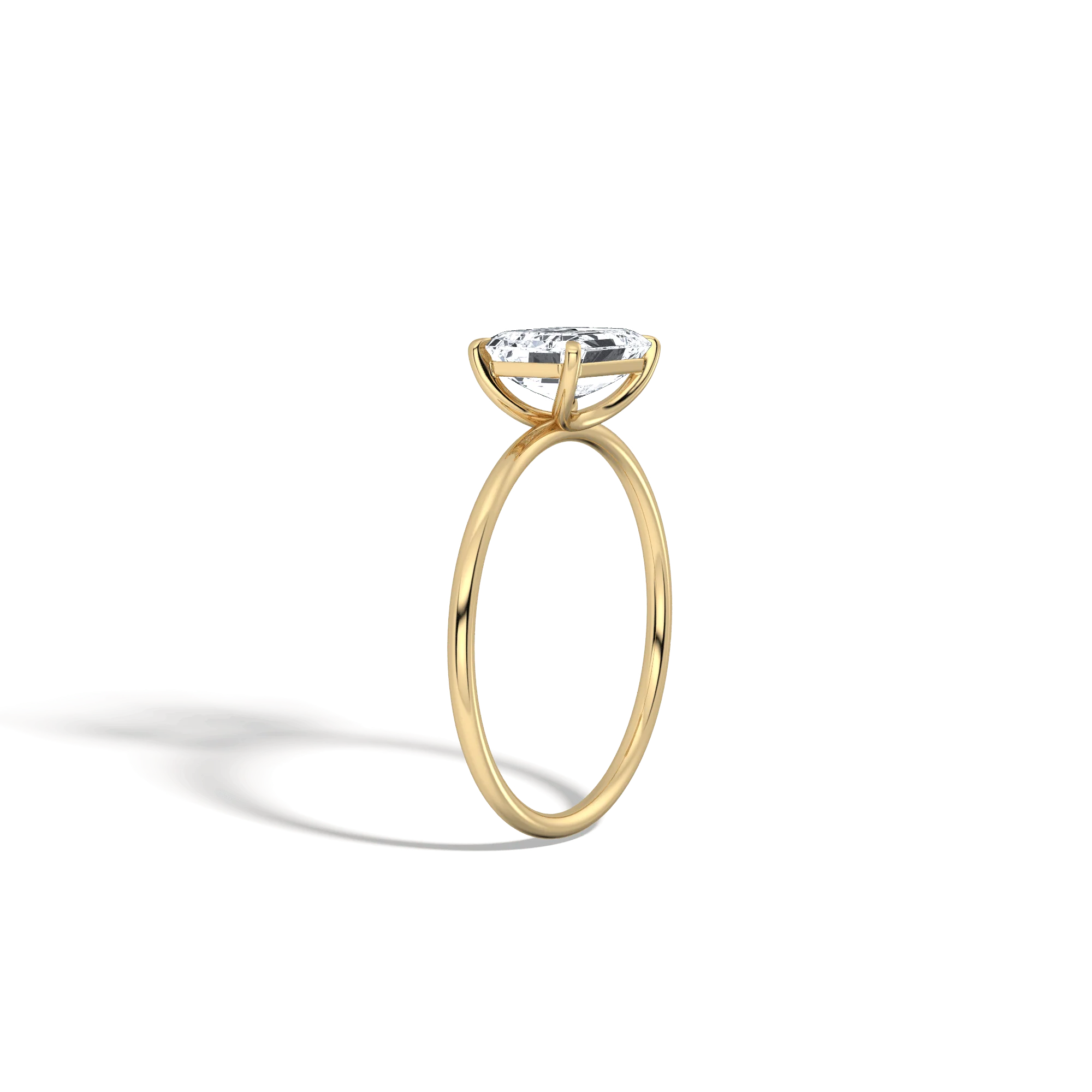 Jayla丨Minimalist Radiant Cut 1CT Lab Diamond Engagement Ring - Image 4