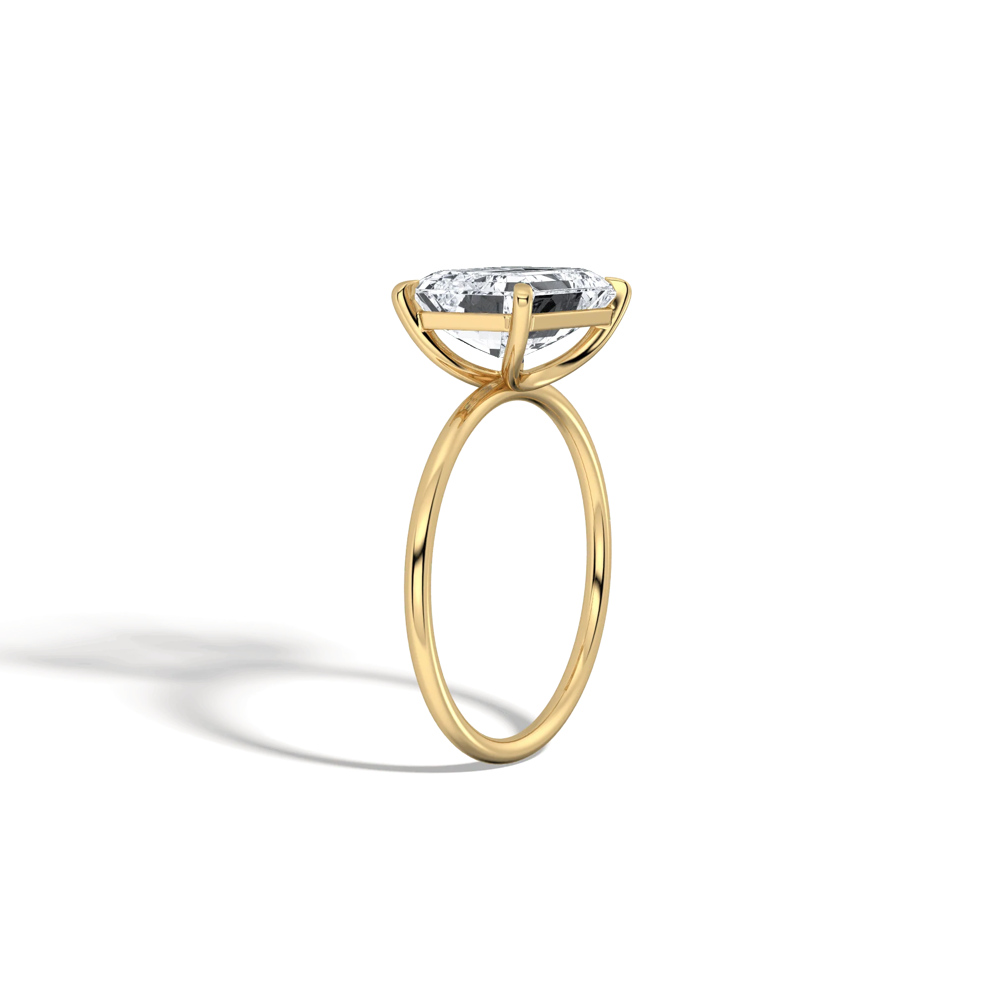 Jayla丨Minimalist Radiant Cut 3CT Lab Diamond Engagement Ring - Image 4