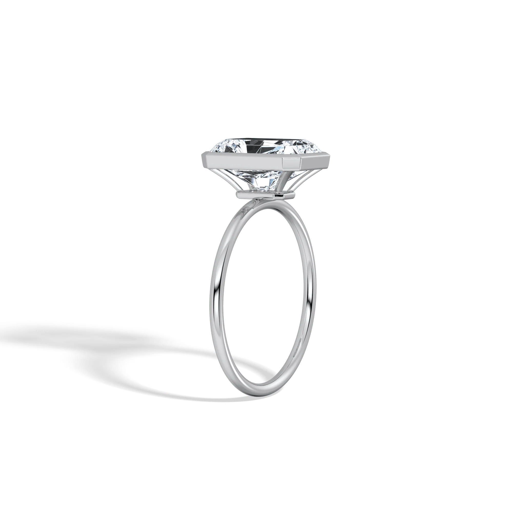 Nyla丨14K Solid Gold 3CT Solitaire Lab-Grown Diamond Bezel Engagement Ring - Image 12