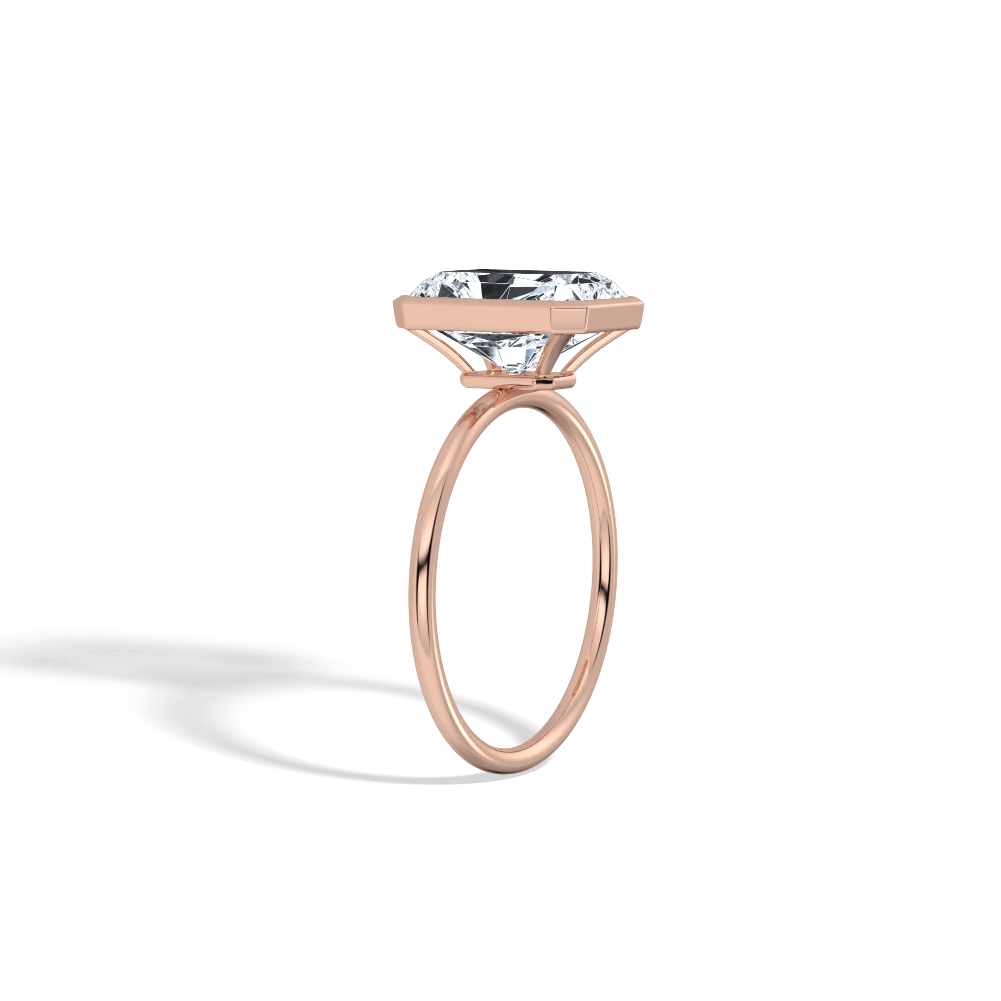Nyla丨14K Solid Gold 3CT Solitaire Lab-Grown Diamond Bezel Engagement Ring - Image 19