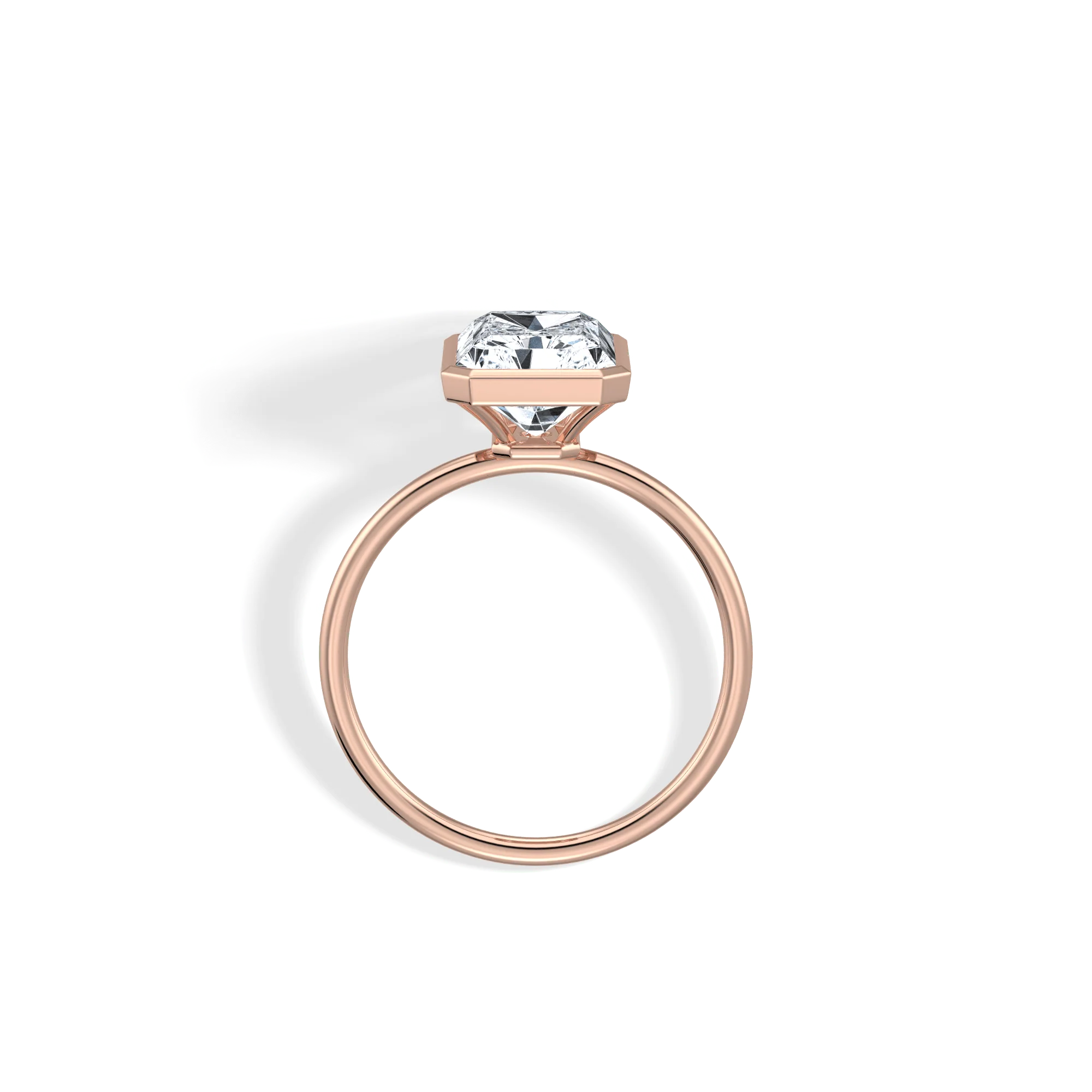 Nyla丨14K Solid Gold 3CT Solitaire Lab-Grown Diamond Bezel Engagement Ring - Image 22