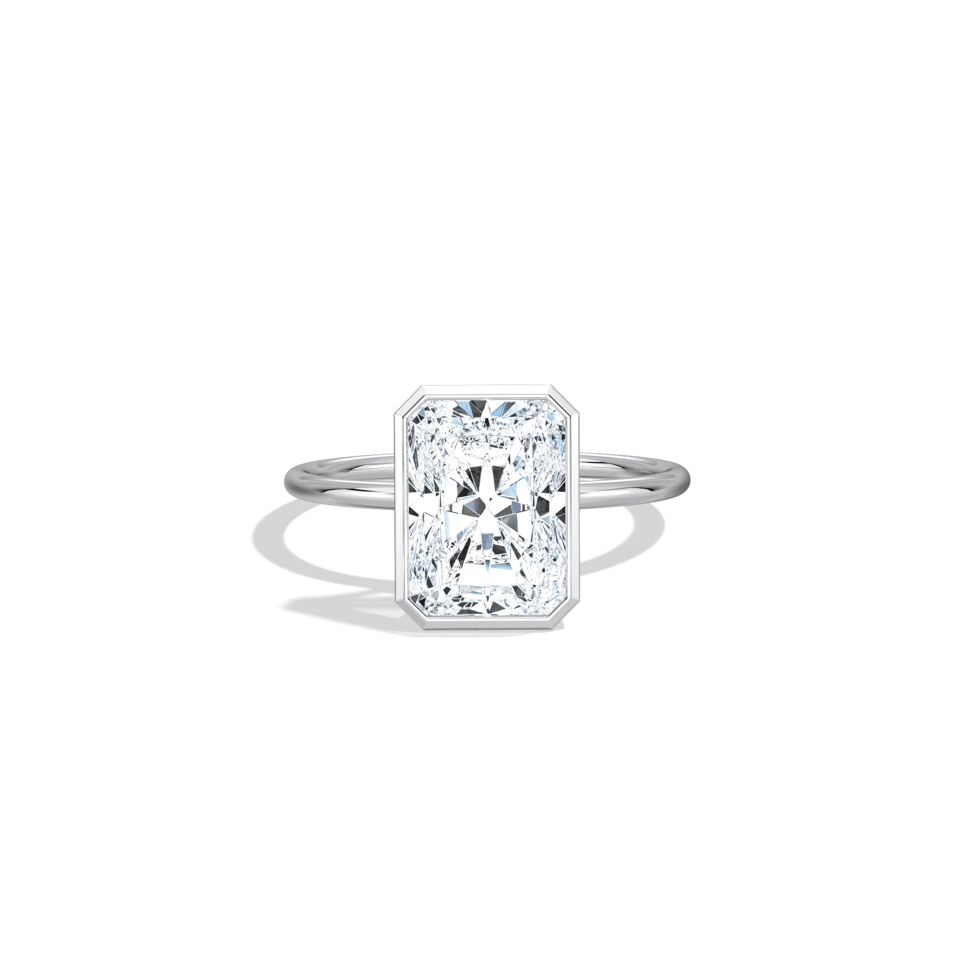 Nyla丨14K Solid Gold 3CT Solitaire Lab-Grown Diamond Bezel Engagement Ring - Image 23