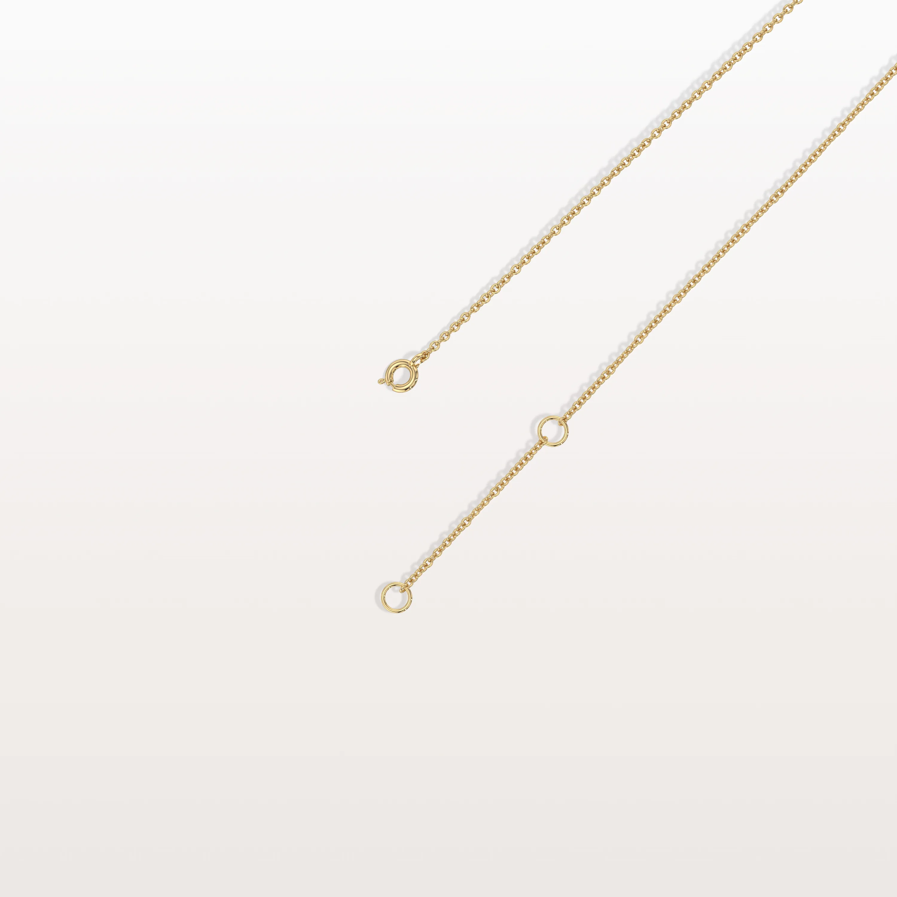 Stunning Lab Grown Diamond Screw Shape Necklace In 14K Solid Gold/Platinum - Image 4
