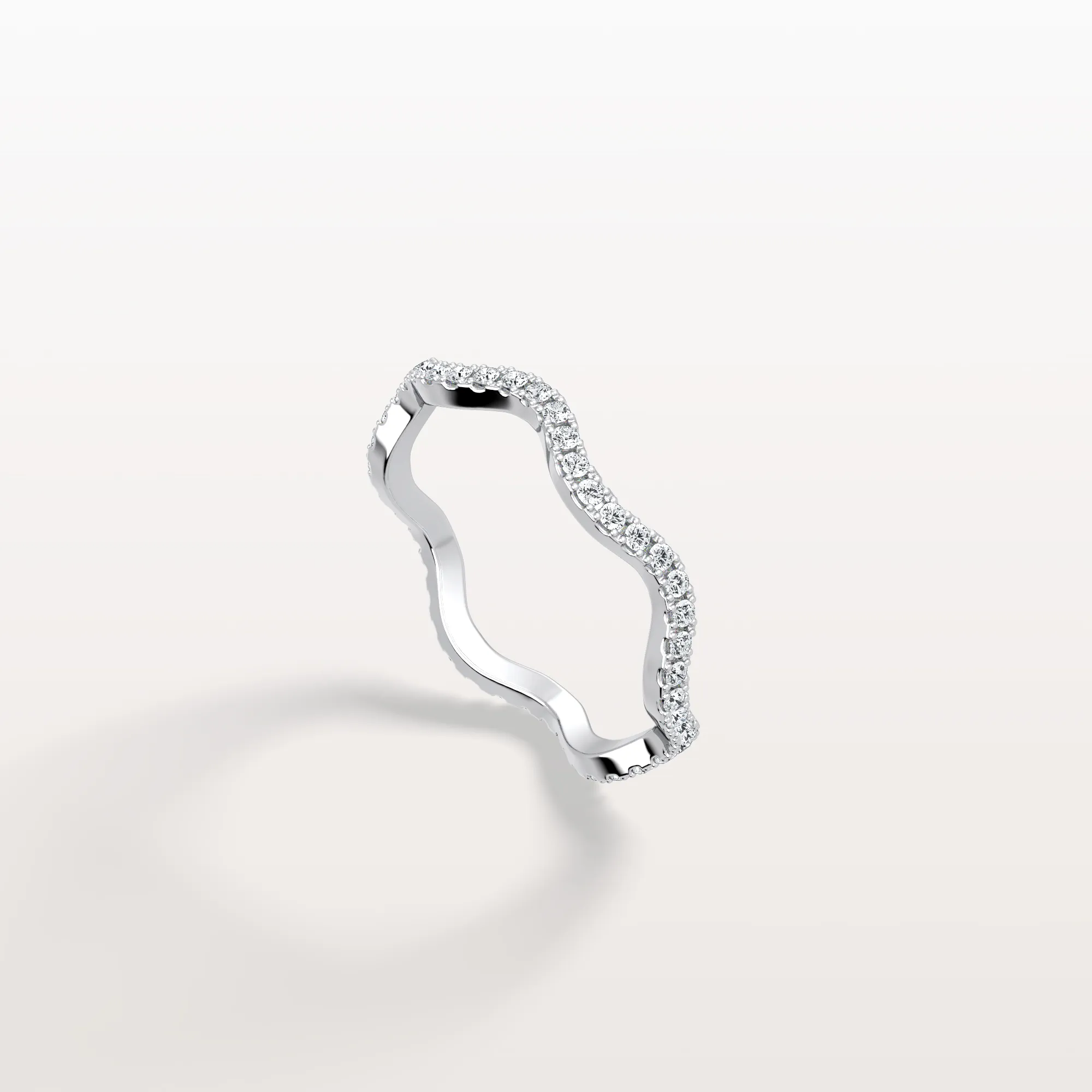Twisted Pave Eternity Lab Grown Diamond Band - Image 10