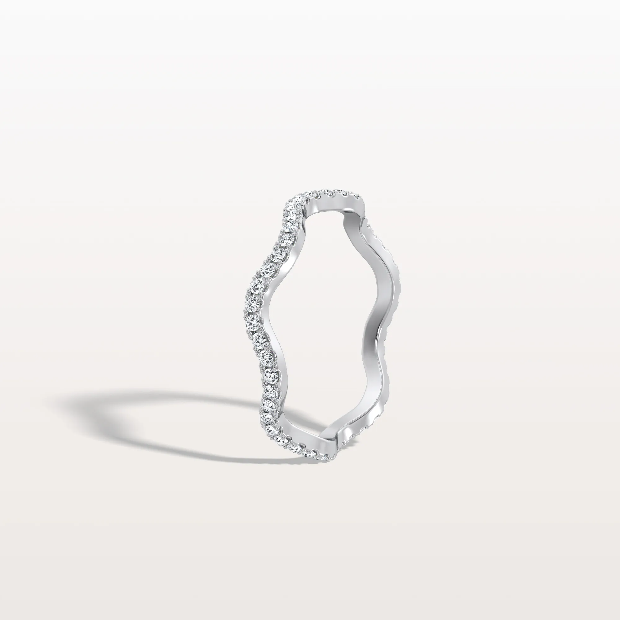 Twisted Pave Eternity Lab Grown Diamond Band - Image 11