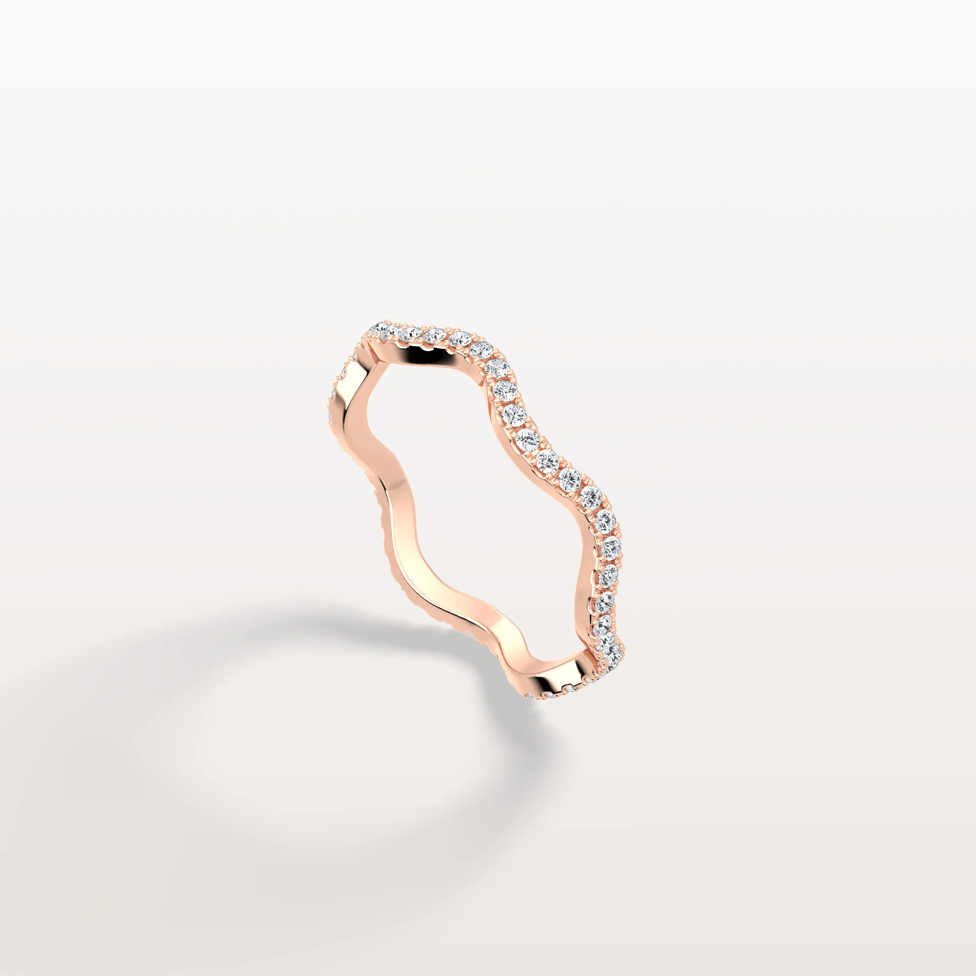 Twisted Pave Eternity Lab Grown Diamond Band - Image 15