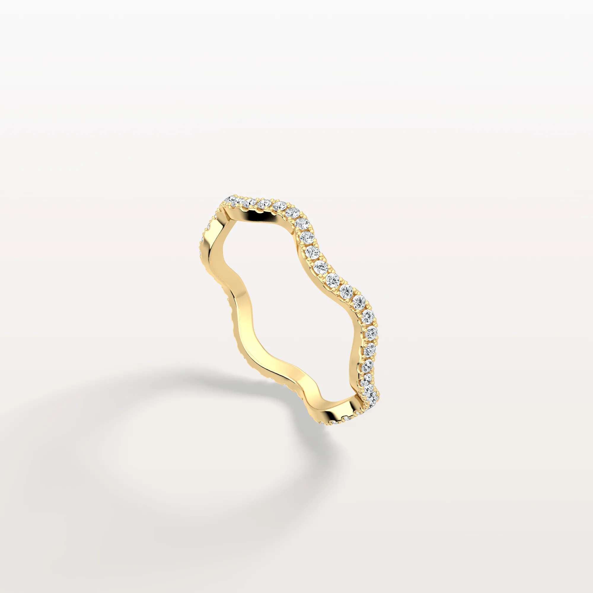 Twisted Pave Eternity Lab Grown Diamond Band - Image 4