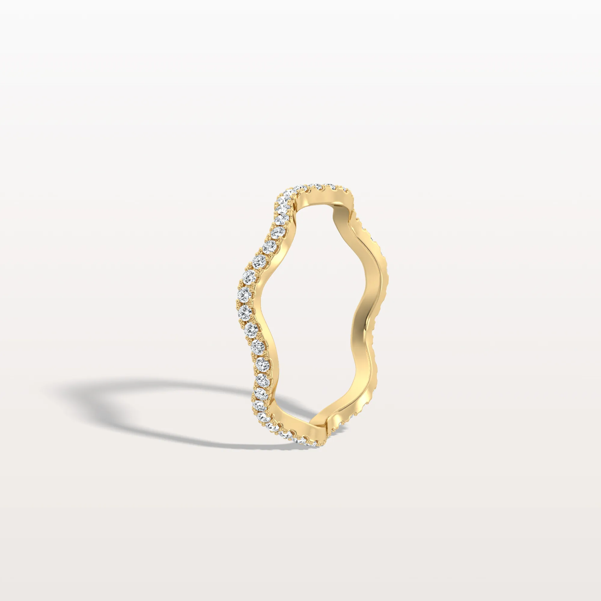 Twisted Pave Eternity Lab Grown Diamond Band - Image 5